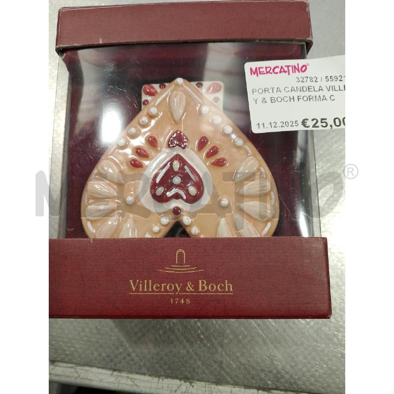 PORTA CANDELA VILLEROY & BOCH FORMA CUORE | Mercatino dell'Usato San giovanni teatino 2