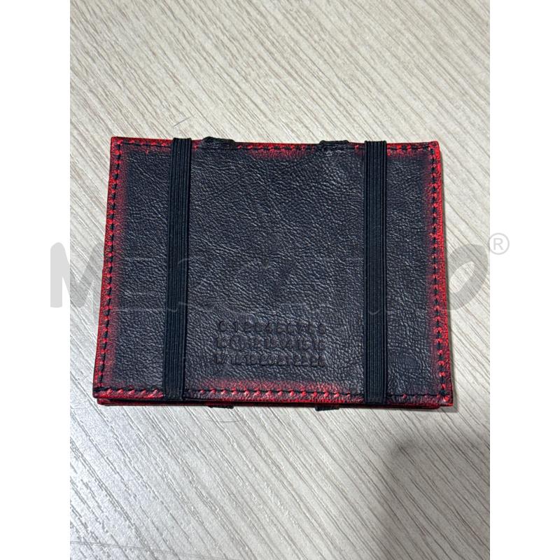 PORTA CARTE MAISON MARGIELA NERO BORDO ROSSO | Mercatino dell'Usato San giovanni teatino 1
