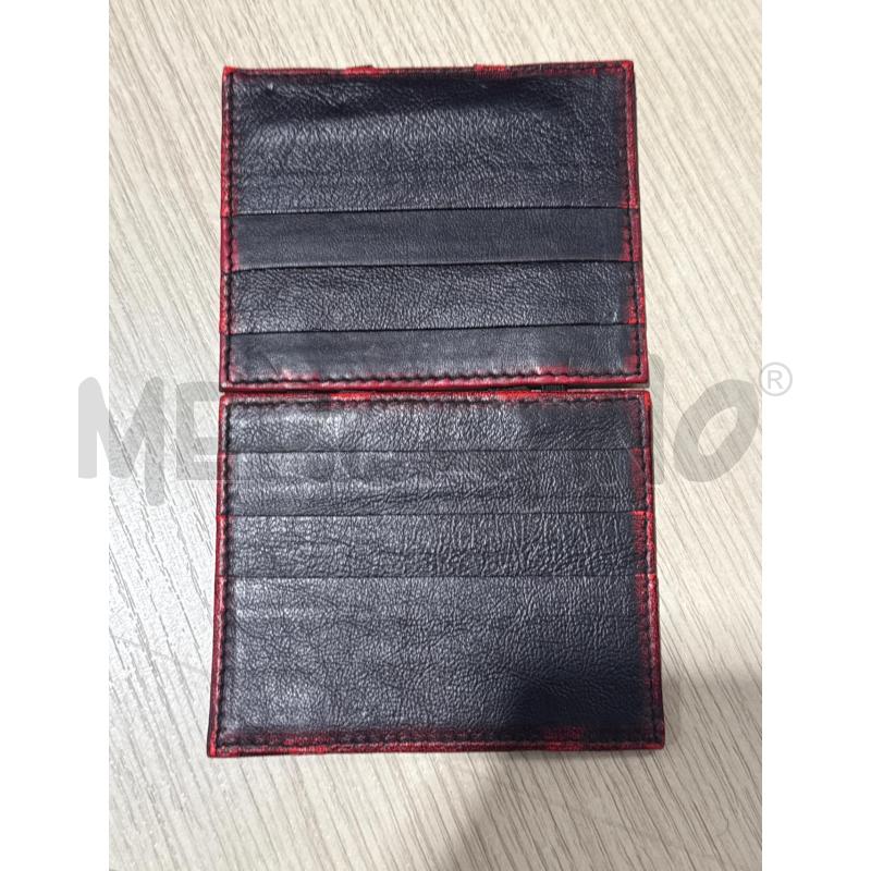 PORTA CARTE MAISON MARGIELA NERO BORDO ROSSO | Mercatino dell'Usato San giovanni teatino 3