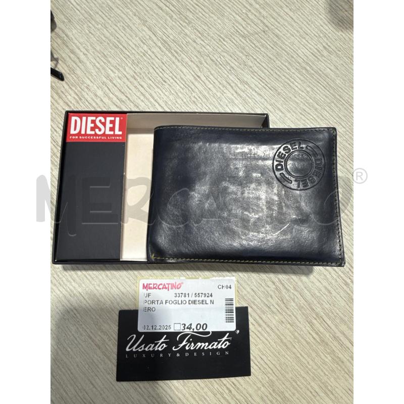 PORTA FOGLIO DIESEL NERO  | Mercatino dell'Usato San giovanni teatino 1