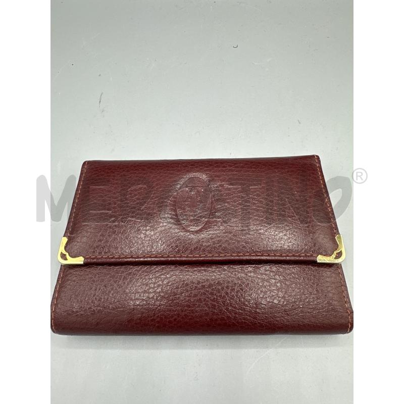 PORTA FOGLIO DONNA CARTIER BORDEAUX SCURO | Mercatino dell'Usato San giovanni teatino 1