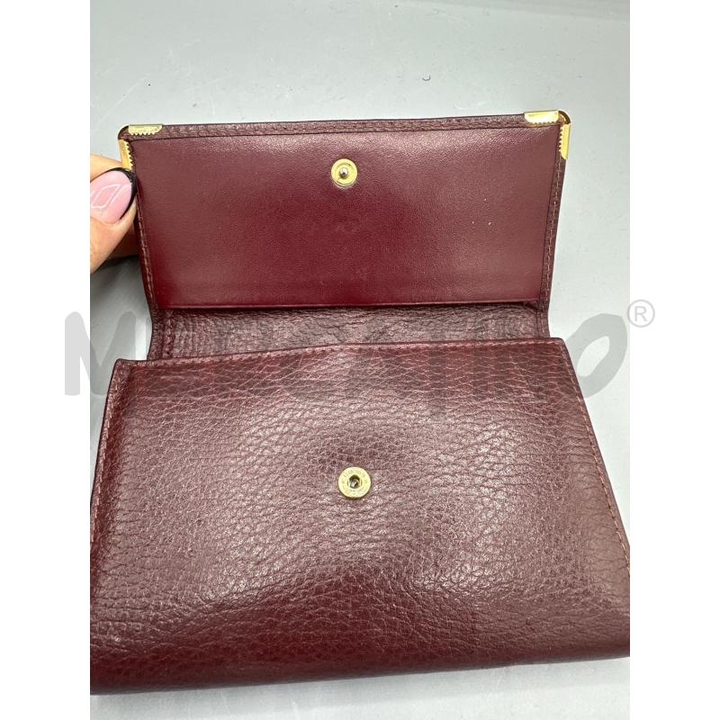 PORTA FOGLIO DONNA CARTIER BORDEAUX SCURO | Mercatino dell'Usato San giovanni teatino 2