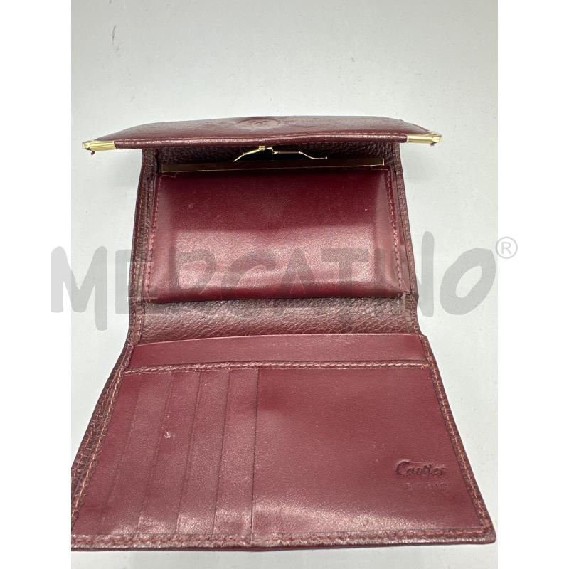 PORTA FOGLIO DONNA CARTIER BORDEAUX SCURO | Mercatino dell'Usato San giovanni teatino 3