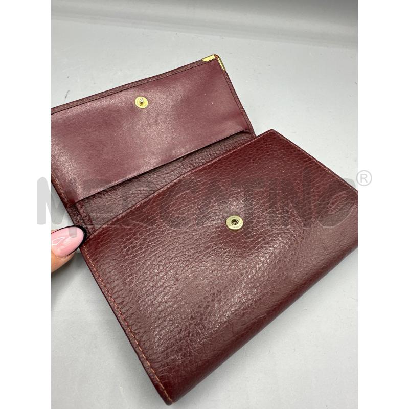 PORTA FOGLIO DONNA CARTIER BORDEAUX SCURO | Mercatino dell'Usato San giovanni teatino 4