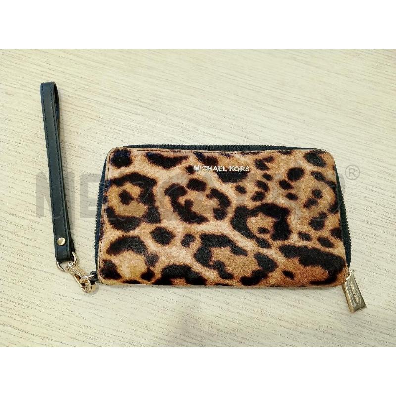 PORTA FOGLIO MICHEL KORS LEOPARDATO PELOSO | Mercatino dell'Usato San giovanni teatino 1
