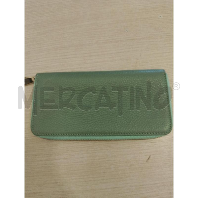 PORTA FOGLIO PELLE VERDE ACQUA  | Mercatino dell'Usato San giovanni teatino 1