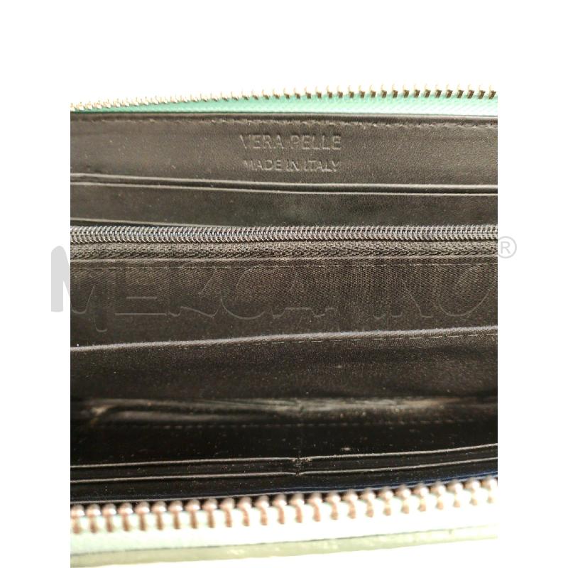 PORTA FOGLIO PELLE VERDE ACQUA  | Mercatino dell'Usato San giovanni teatino 3