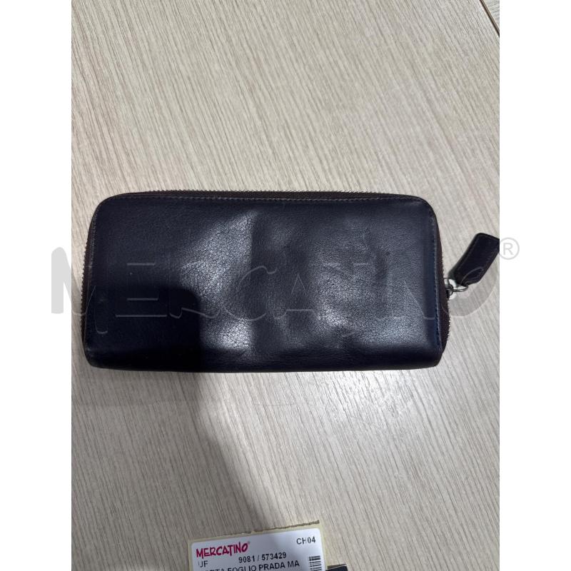 PORTA FOGLIO PRADA MARRONE | Mercatino dell'Usato San giovanni teatino 2