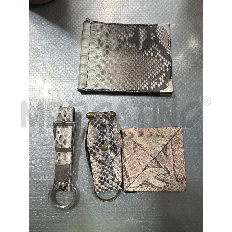 PORTA FOGLIO SET PITONATO GRIGIO | Mercatino dell'Usato San giovanni teatino 1