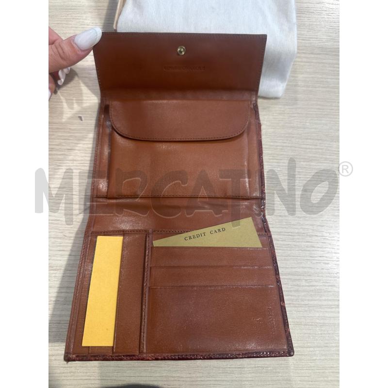 PORTA FOGLIO TRUSSARDI MARRONE PELLE | Mercatino dell'Usato San giovanni teatino 2