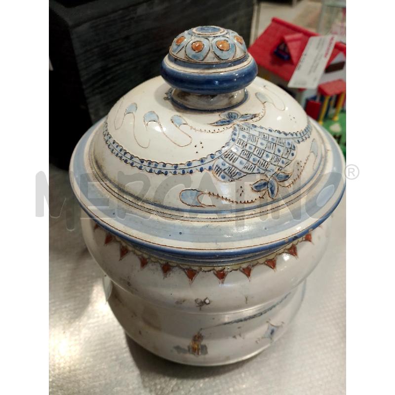 POTICHE VASO BIANCO AZZURRO | Mercatino dell'Usato San giovanni teatino 2