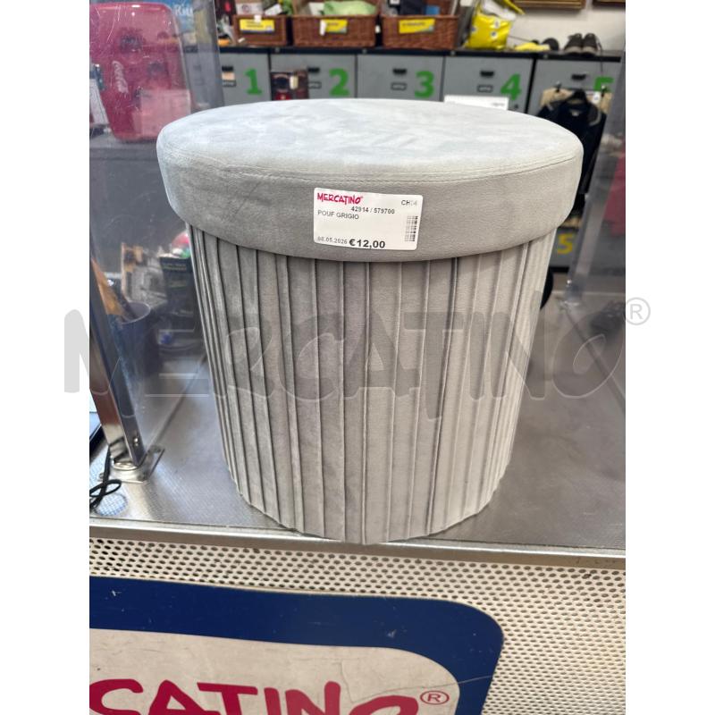 POUF GRIGIO  | Mercatino dell'Usato San giovanni teatino 1