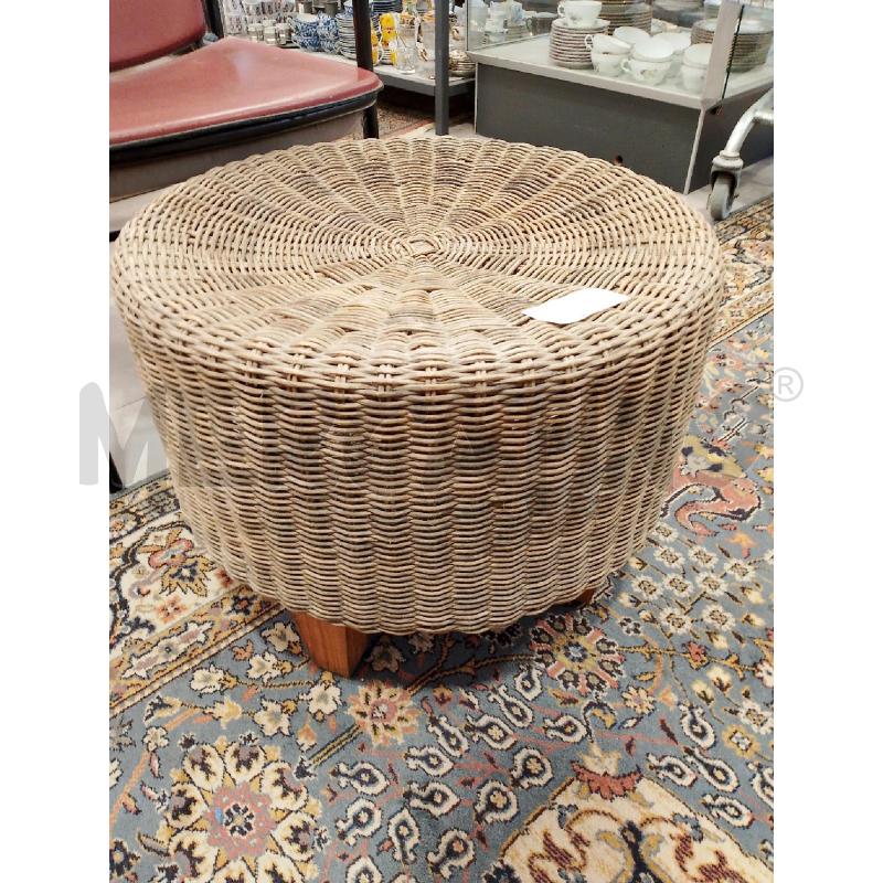 POUF VIMINI PIEDINI LEGNO | Mercatino dell'Usato San giovanni teatino 1
