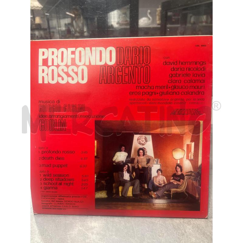 PROFONDO ROSSO - GOBLIN - 33 GIRI ORL8063 | Mercatino dell'Usato San giovanni teatino 3