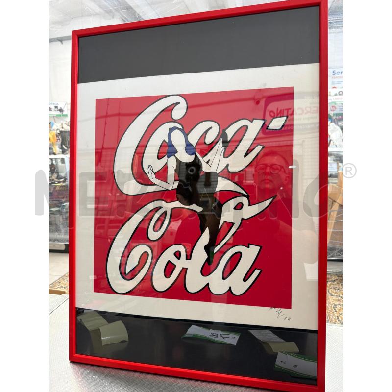 PROVA D'AUTORE FIRMA MARCO LODOLA PIN UP E COCA COLA 50X70  | Mercatino dell'Usato San giovanni teatino 1
