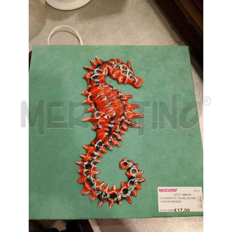 QUADRETTO CAVALLUCCIO MARINO ROSSO | Mercatino dell'Usato San giovanni teatino 1