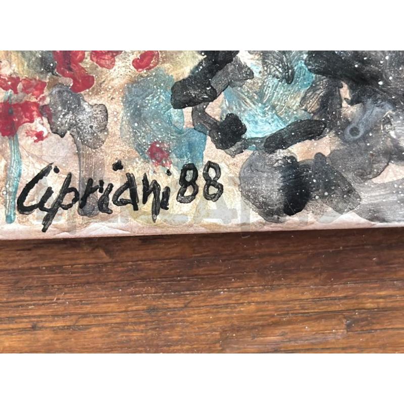 QUADRETTO CERAMICA CIPRIANI 20X14CM PIU' CORNICE | Mercatino dell'Usato San giovanni teatino 2