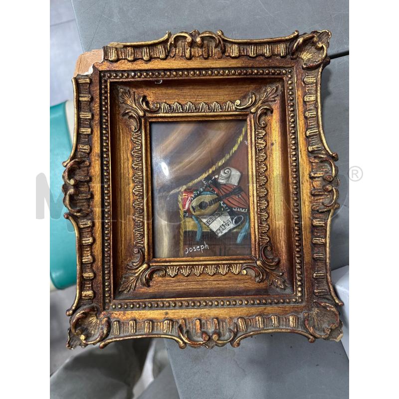 QUADRETTO VECCHIO A FIRMA JOSEPH CORNICE ROTTA | Mercatino dell'Usato San giovanni teatino 1