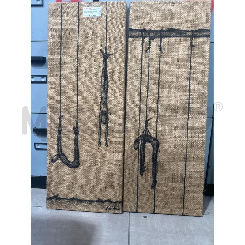 QUADRI COOPIA SU JUTA 30X80CM FIRMATI | Mercatino dell'Usato San giovanni teatino 1