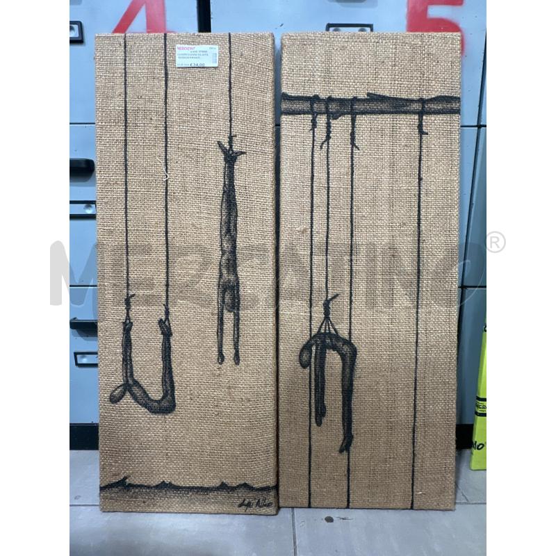 QUADRI COOPIA SU JUTA 30X80CM FIRMATI | Mercatino dell'Usato San giovanni teatino 2