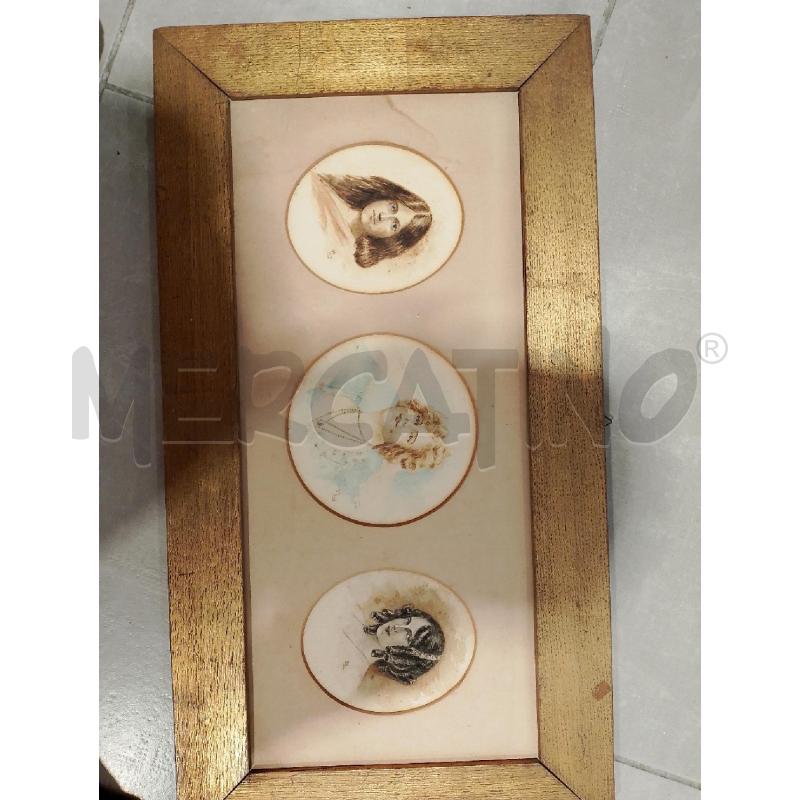 QUADRO 3 FIGURE DONNE ACQUERELLO | Mercatino dell'Usato San giovanni teatino 1