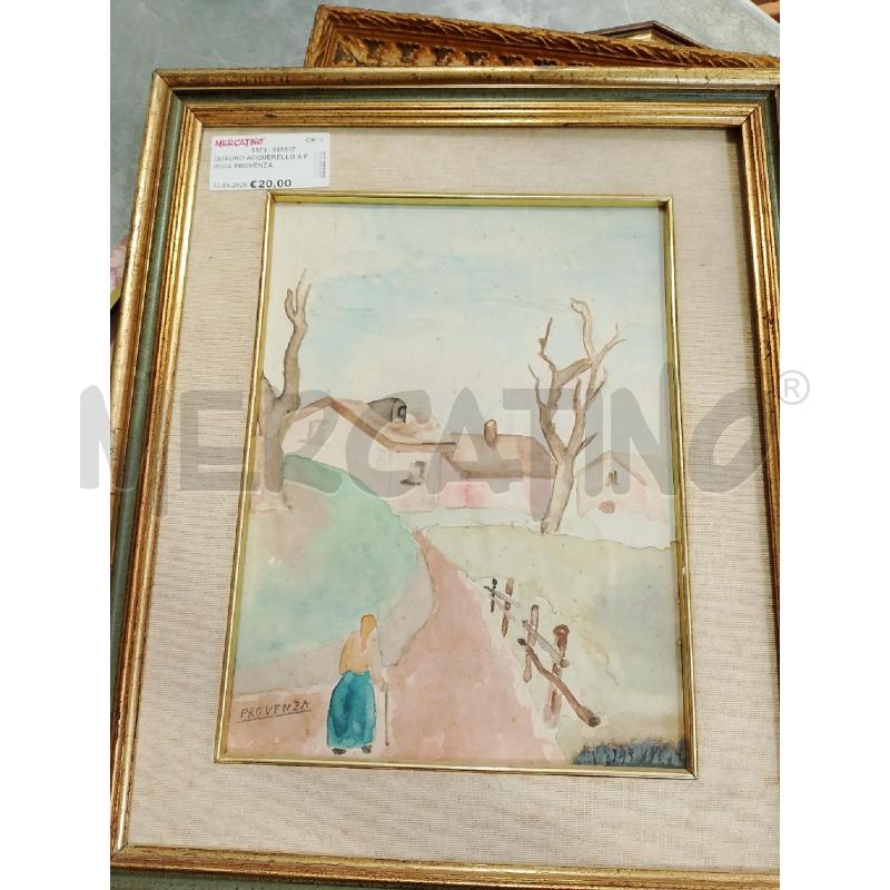 QUADRO ACQUERELLO A FIRMA PROVENZA | Mercatino dell'Usato San giovanni teatino 2