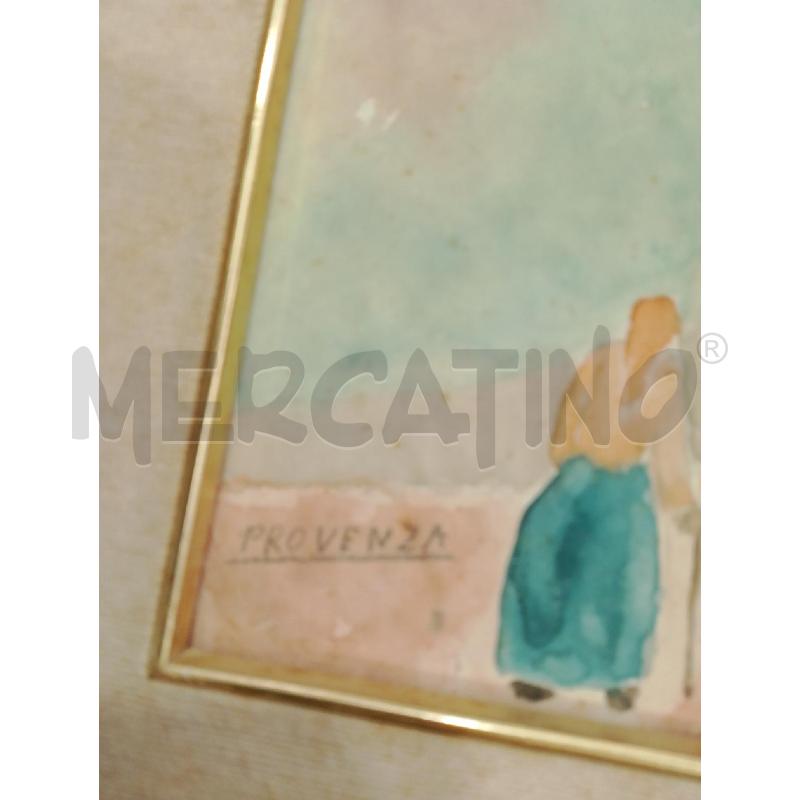 QUADRO ACQUERELLO A FIRMA PROVENZA | Mercatino dell'Usato San giovanni teatino 3