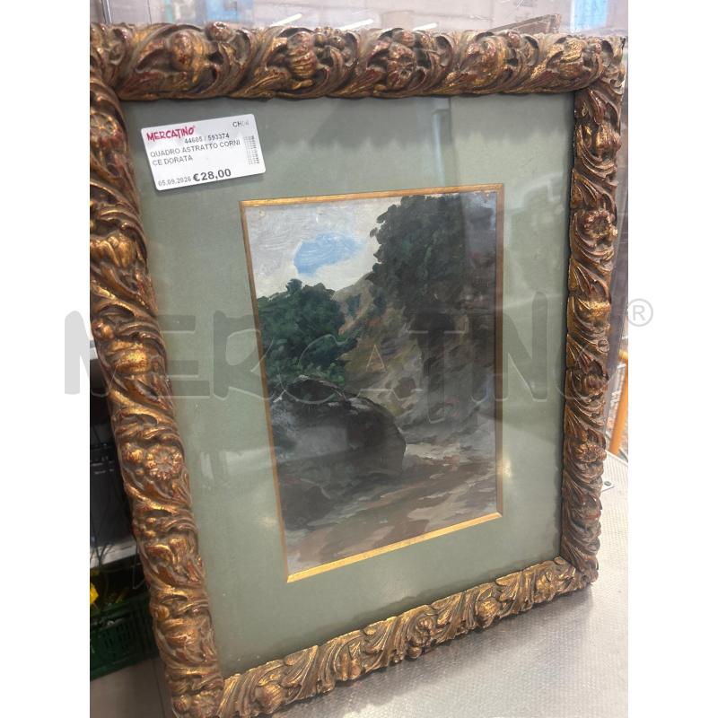 QUADRO ASTRATTO CORNICE DORATA | Mercatino dell'Usato San giovanni teatino 1