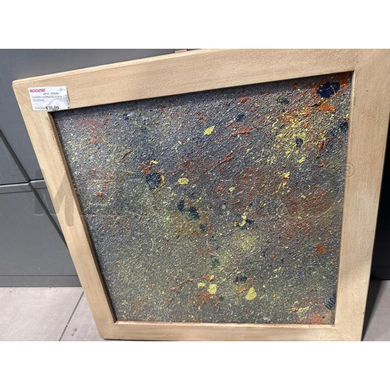 QUADRO ASTRATTO CORNICE LEGNO | Mercatino dell'Usato San giovanni teatino 1