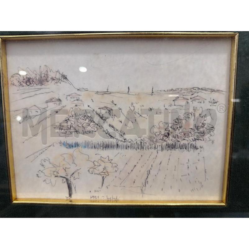 QUADRO A CHINA ACQUARELLATO 17X23CM | Mercatino dell'Usato San giovanni teatino 2