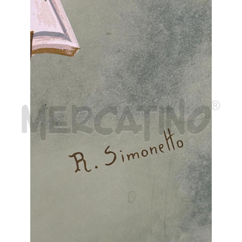 QUADRO A FIRMA A.SIMONETTO 82X58CM SUL LEGNO | Mercatino dell'Usato San giovanni teatino 2