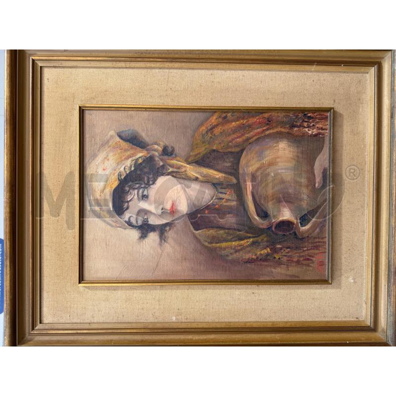 QUADRO A FIRMA ATTILIO - RITRATTO DONNA | Mercatino dell'Usato San giovanni teatino 2