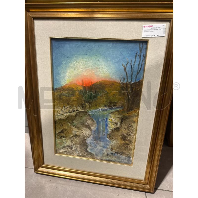 QUADRO A FIRMA BELFATTO PAESAGGIO | Mercatino dell'Usato San giovanni teatino 1