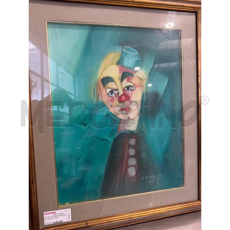 QUADRO A FIRMA BONGRAZIO 50X40CM PIU' CORNICE | Mercatino dell'Usato San giovanni teatino 1
