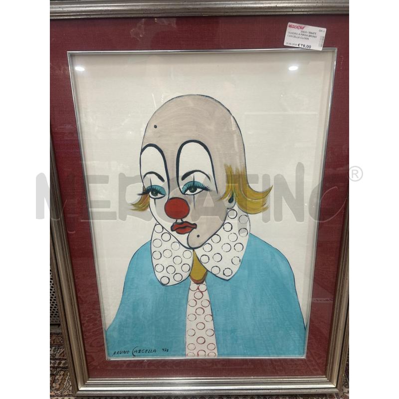 QUADRO A FIRMA BRUNO CASCELLA CLOWN | Mercatino dell'Usato San giovanni teatino 1