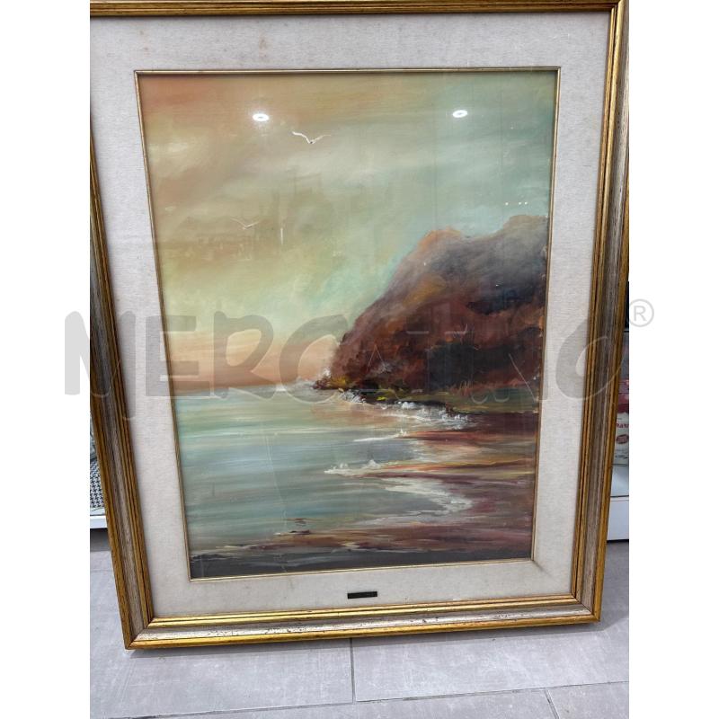 QUADRO A FIRMA DE VINCETIIS PAESAGGIO MARITTIMO 80X110 | Mercatino dell'Usato San giovanni teatino 1