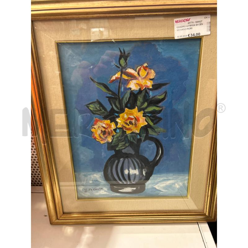 QUADRO A FIRMA DI CENSO VASO FIORI | Mercatino dell'Usato San giovanni teatino 1