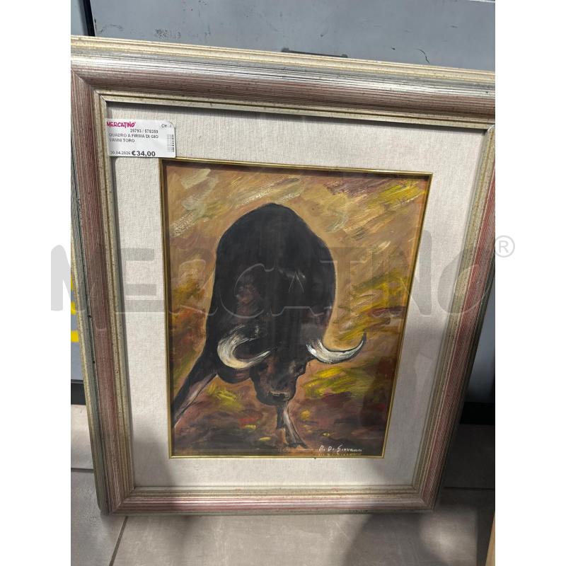 QUADRO A FIRMA DI GIOVANNI TORO | Mercatino dell'Usato San giovanni teatino 1