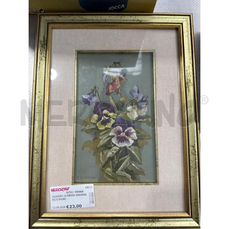 QUADRO A FIRMA GIAMMARCO FIORI | Mercatino dell'Usato San giovanni teatino 2
