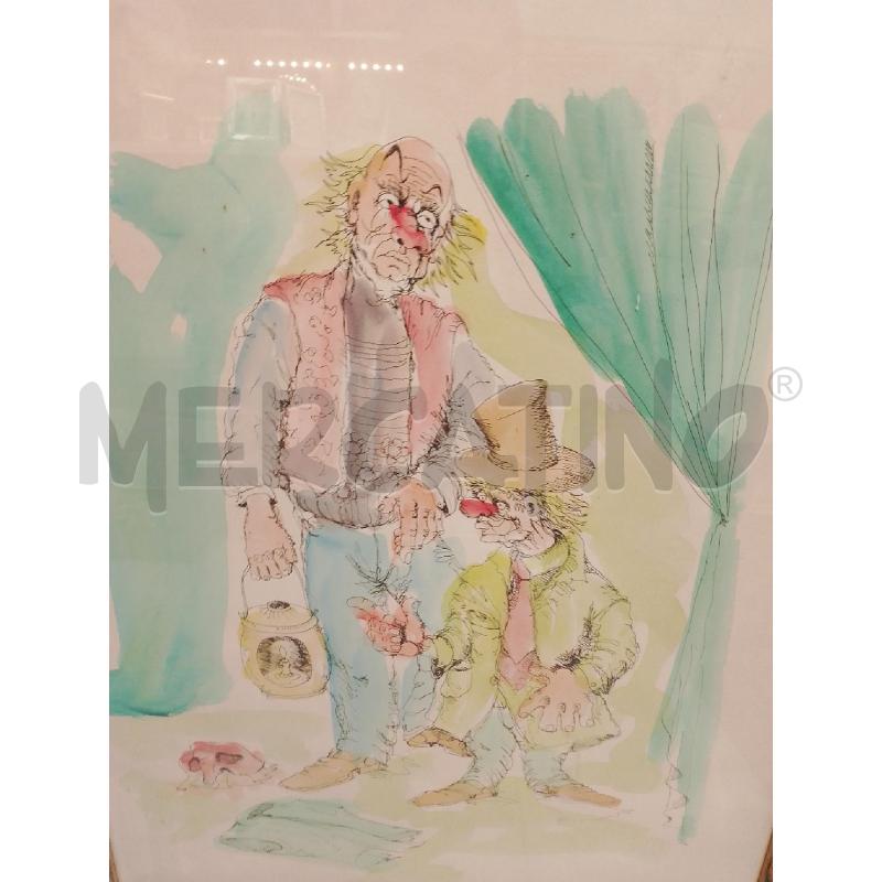 QUADRO A FIRMA GIOVANNI CAPPIELLO CLOWN | Mercatino dell'Usato San giovanni teatino 1