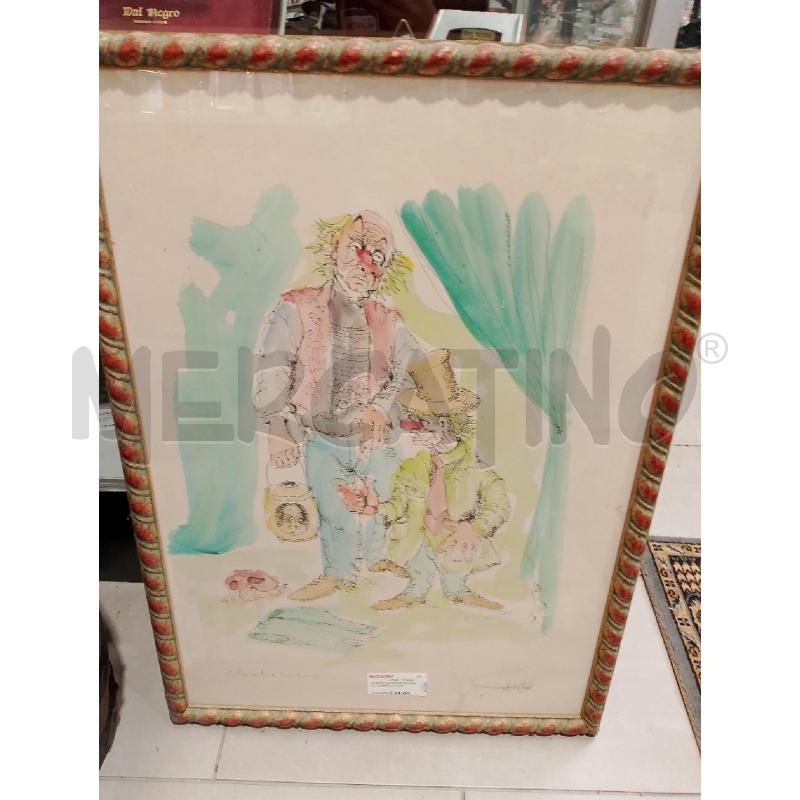 QUADRO A FIRMA GIOVANNI CAPPIELLO CLOWN | Mercatino dell'Usato San giovanni teatino 2