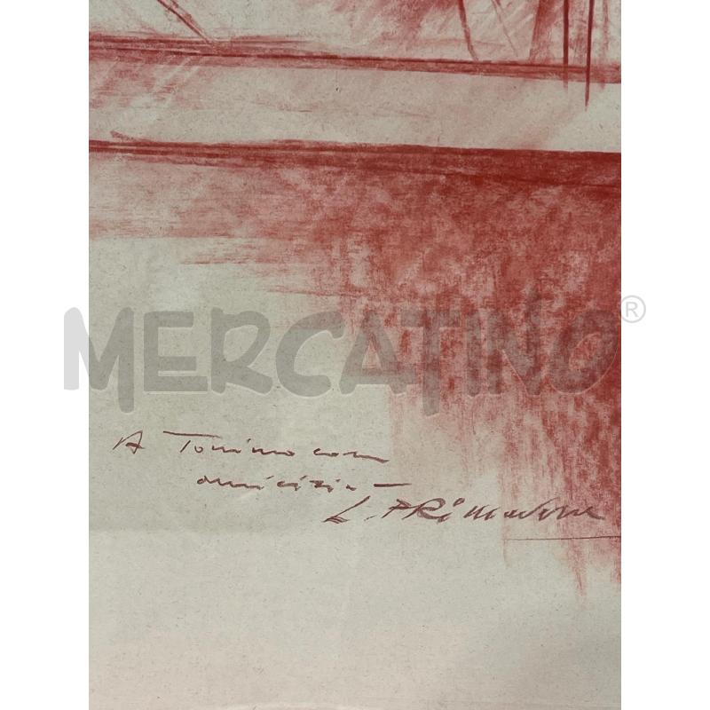 QUADRO A FIRMA LUCIANO PRIMAVERA VOLTO ROSSO | Mercatino dell'Usato San giovanni teatino 3