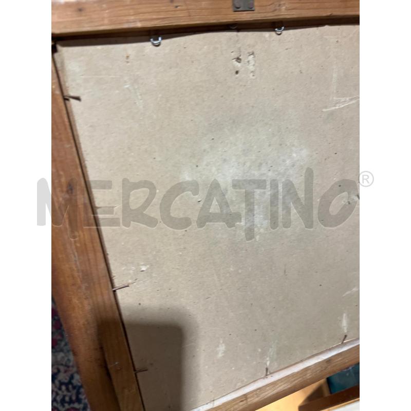 QUADRO A FIRMA MARCO ORSI DONNA SFONDO ROSSO 18X25 | Mercatino dell'Usato San giovanni teatino 3