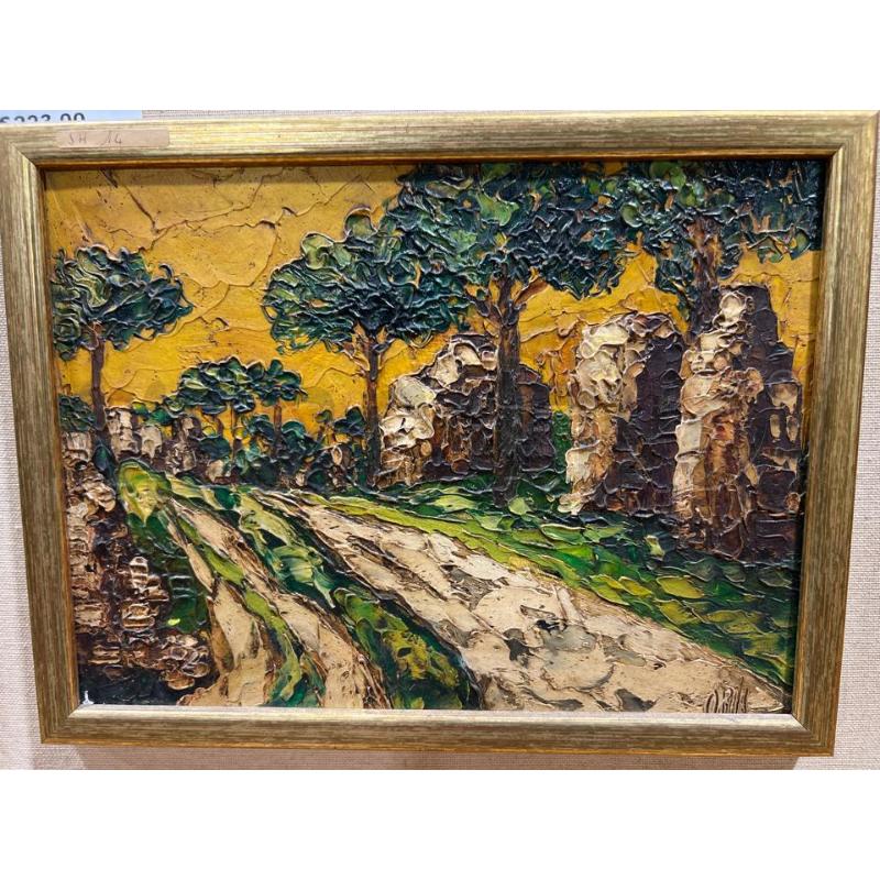 QUADRO A FIRMA MARCO ORSI PAESAGGIO 25X19 | Mercatino dell'Usato San giovanni teatino 1