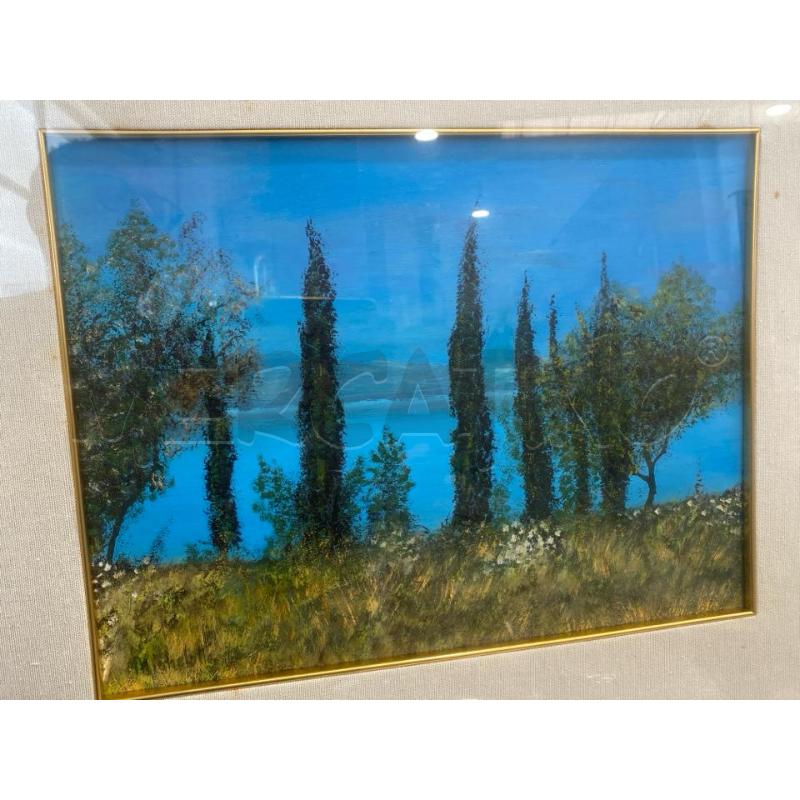 QUADRO A FIRMA MICHELOTTO 40X30 CORNICE 72X80CM | Mercatino dell'Usato San giovanni teatino 1