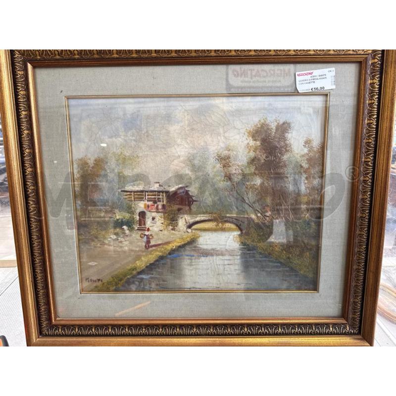 QUADRO A FIRMA MONTI CON CASETTE | Mercatino dell'Usato San giovanni teatino 1