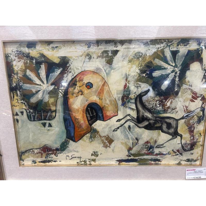QUADRO A FIRMA M SAUFAT | Mercatino dell'Usato San giovanni teatino 1