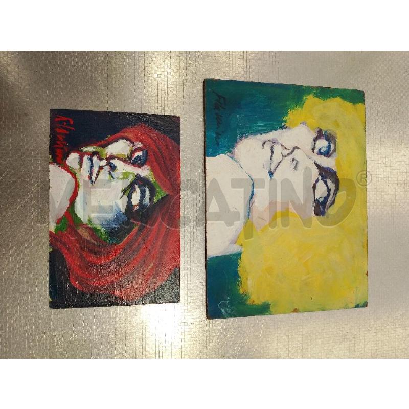 QUADRO A FIRMA NATALE FILAGNINO COPPIA VOLTO DONNA | Mercatino dell'Usato San giovanni teatino 1