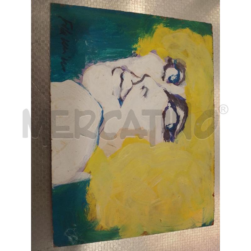 QUADRO A FIRMA NATALE FILAGNINO COPPIA VOLTO DONNA | Mercatino dell'Usato San giovanni teatino 3