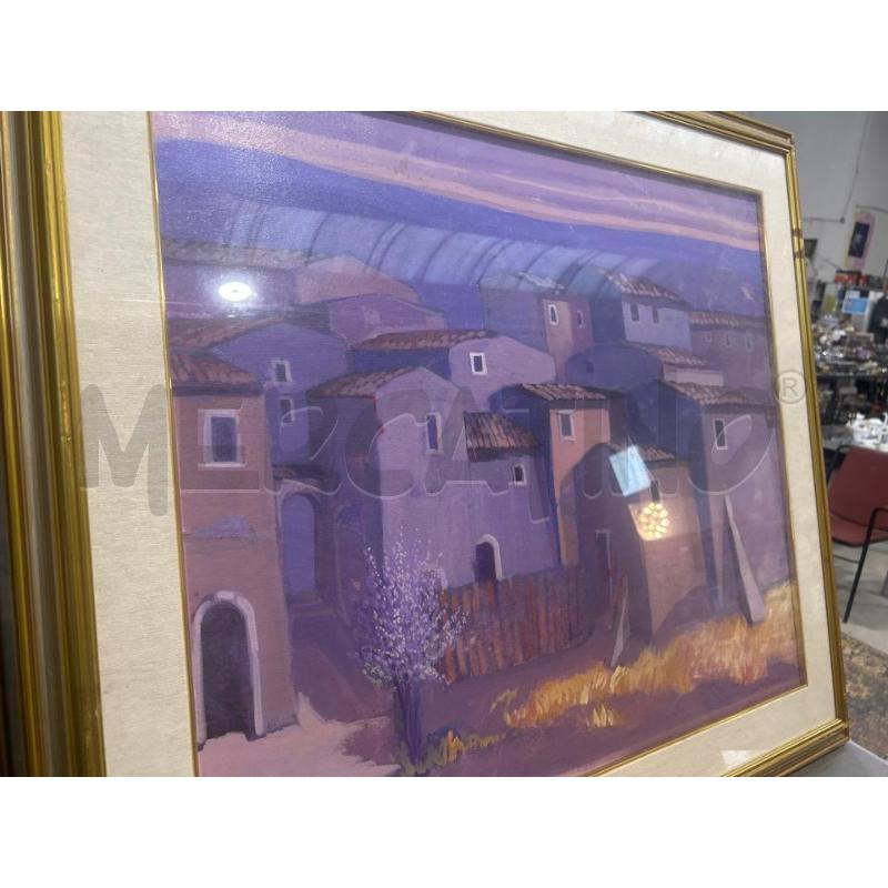 QUADRO A FIRMA NOVELLI CASE 60X70 + CORNICE | Mercatino dell'Usato San giovanni teatino 1